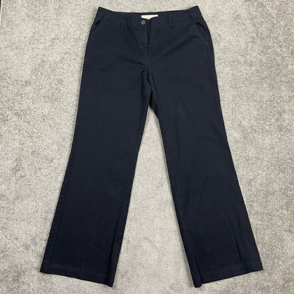 Talbots Women’s Size 2 Black Chino Pants Trousers Boot Cut Workwear